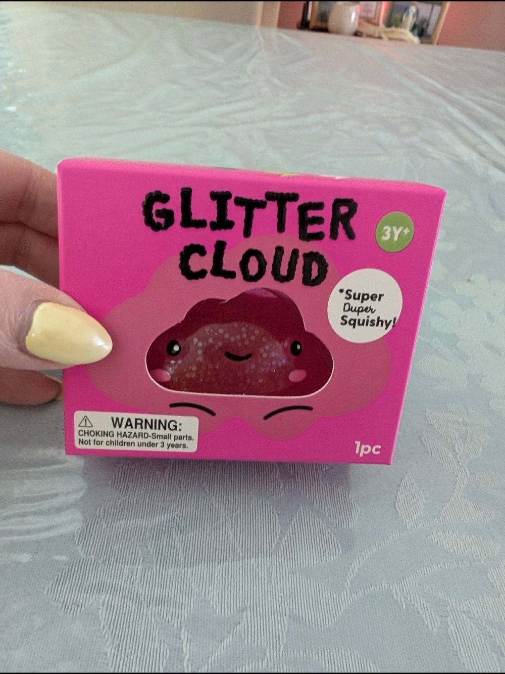 Glitter Cloud Super Duper Squishy Kids Toy - Pink